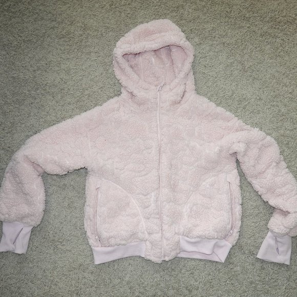 Girls Size Large 10/12 Light Pink SUPER SOFT Fleece Jacket - Picture 1 of 3